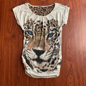 Woman’s cheetah blouse
